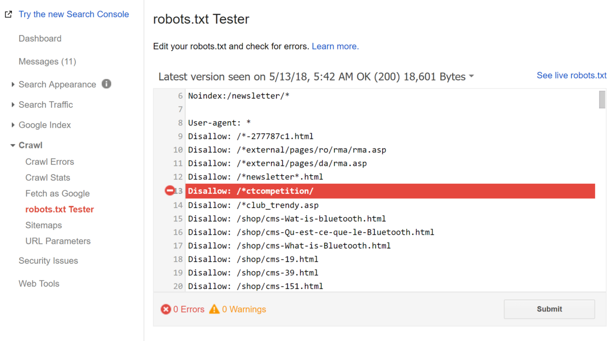 URL توسط robots.txt مسدود شده است