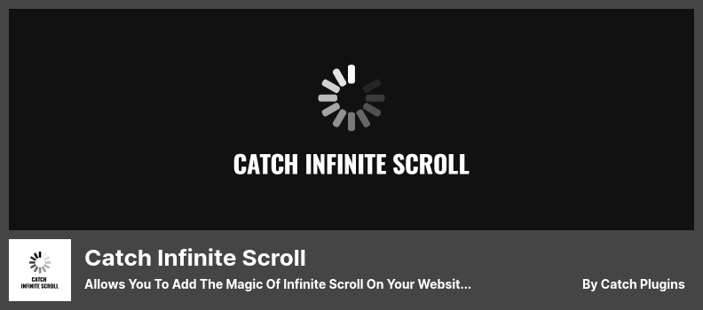 افزونه Catch Infinite Scroll