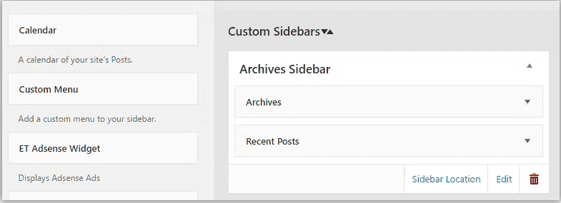 Archives Sidebar