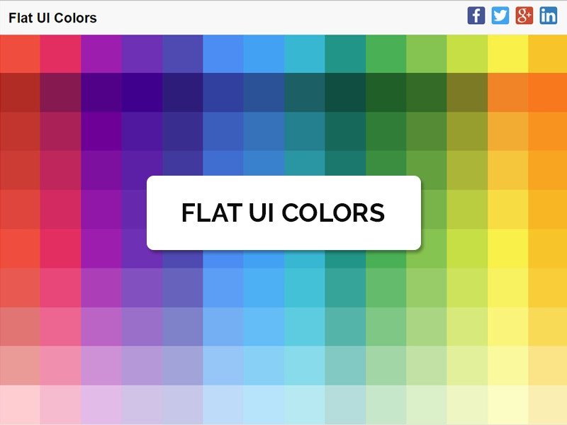 افزونه Flat UI Colors Palette