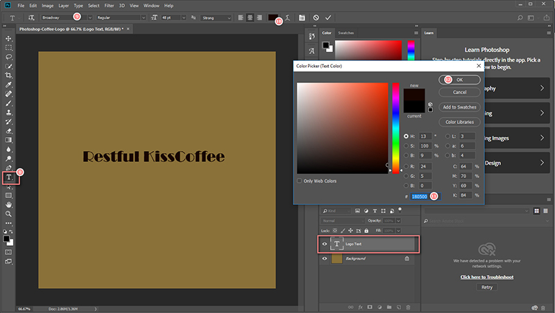 Adobe Photoshop یکی از بهترین نرم افزار ساخت لوگو برای طراحان