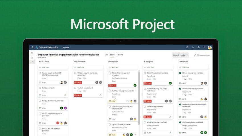 نرم افزار مدیریت پروژه Microsoft project
