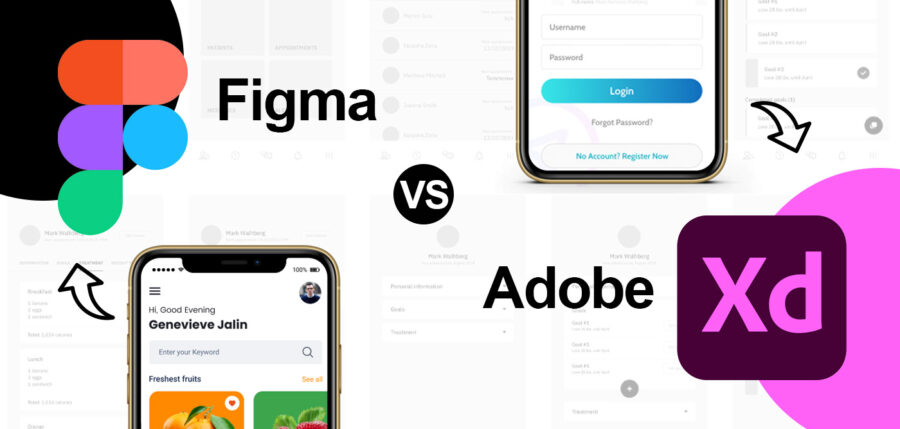 مقایسه فیگما و adobe xd