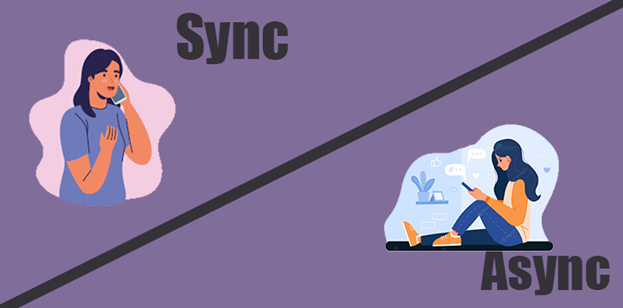 تفاوت بین Sync و Async در تماس و پیامک