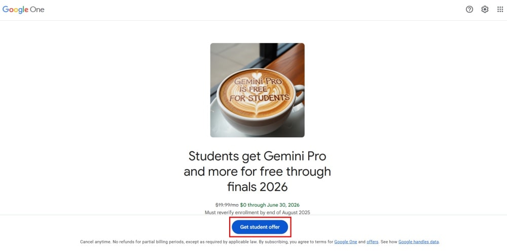 فعالسازی اشتراک رایگان Gemini pro