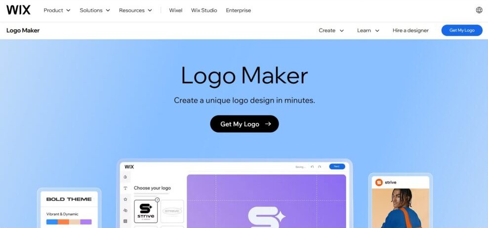 هوش مصنوعی Wix Logo Maker