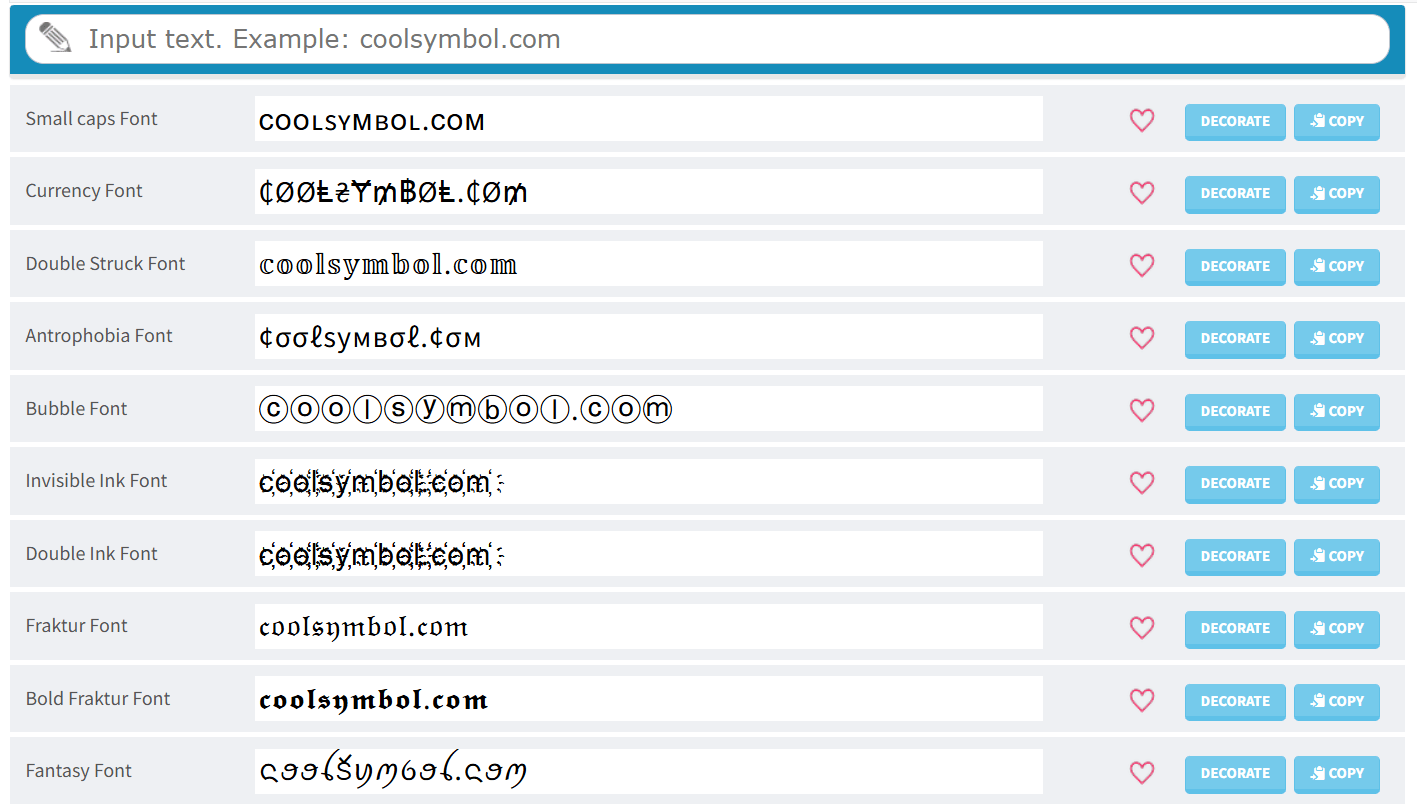 سایت coolsymbol