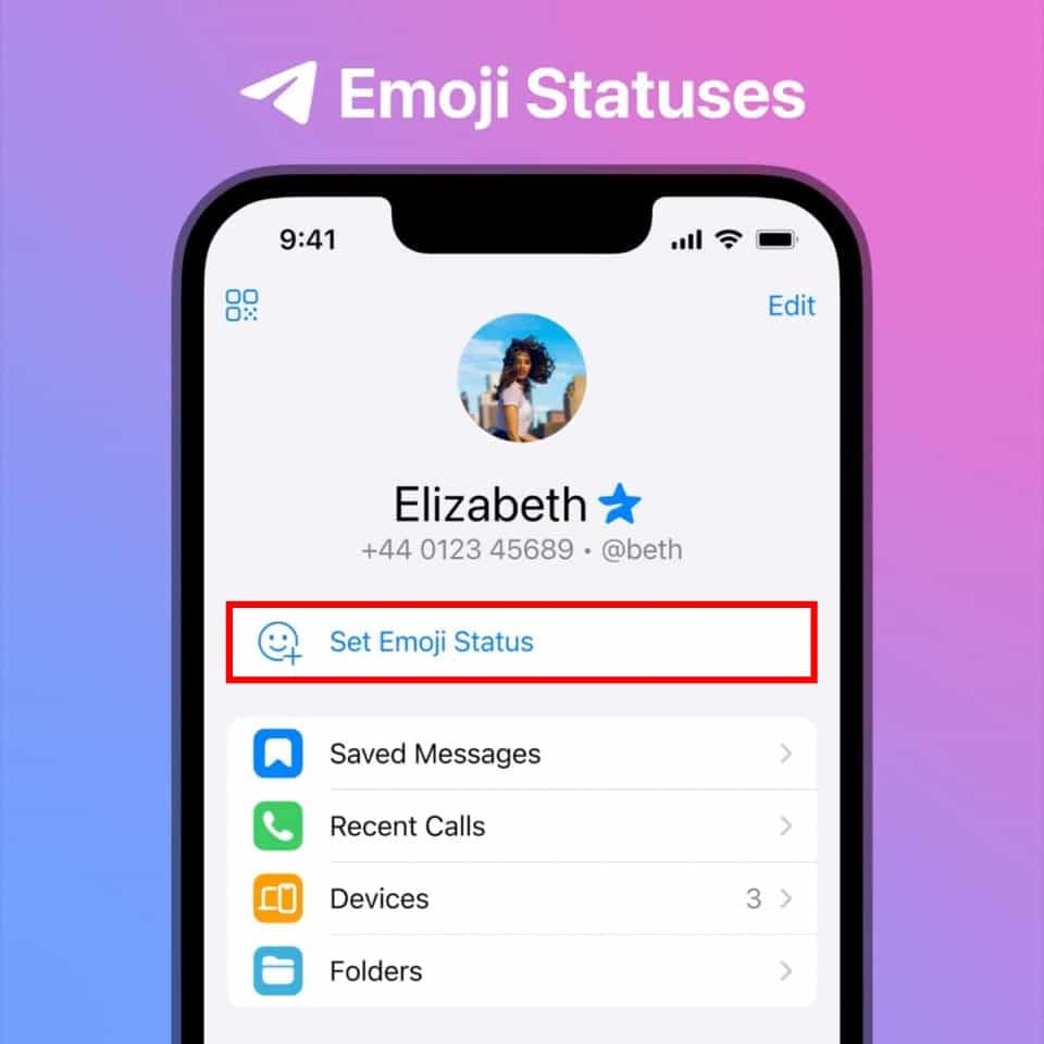 Set emoji status